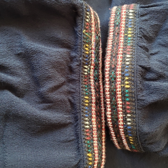 ba&sh Navy Cime Embroidered Top Size EU 1 / Small - Picture 5 of 9